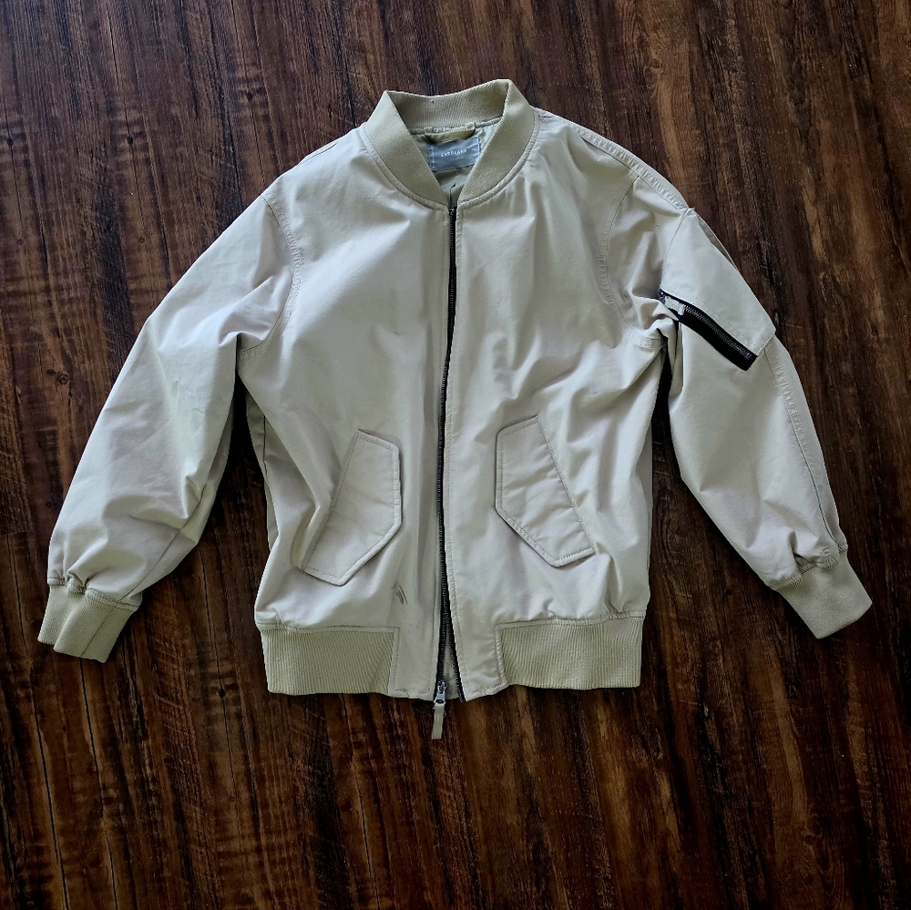 Everlane Tan Khaki Bomber Jacket XXS